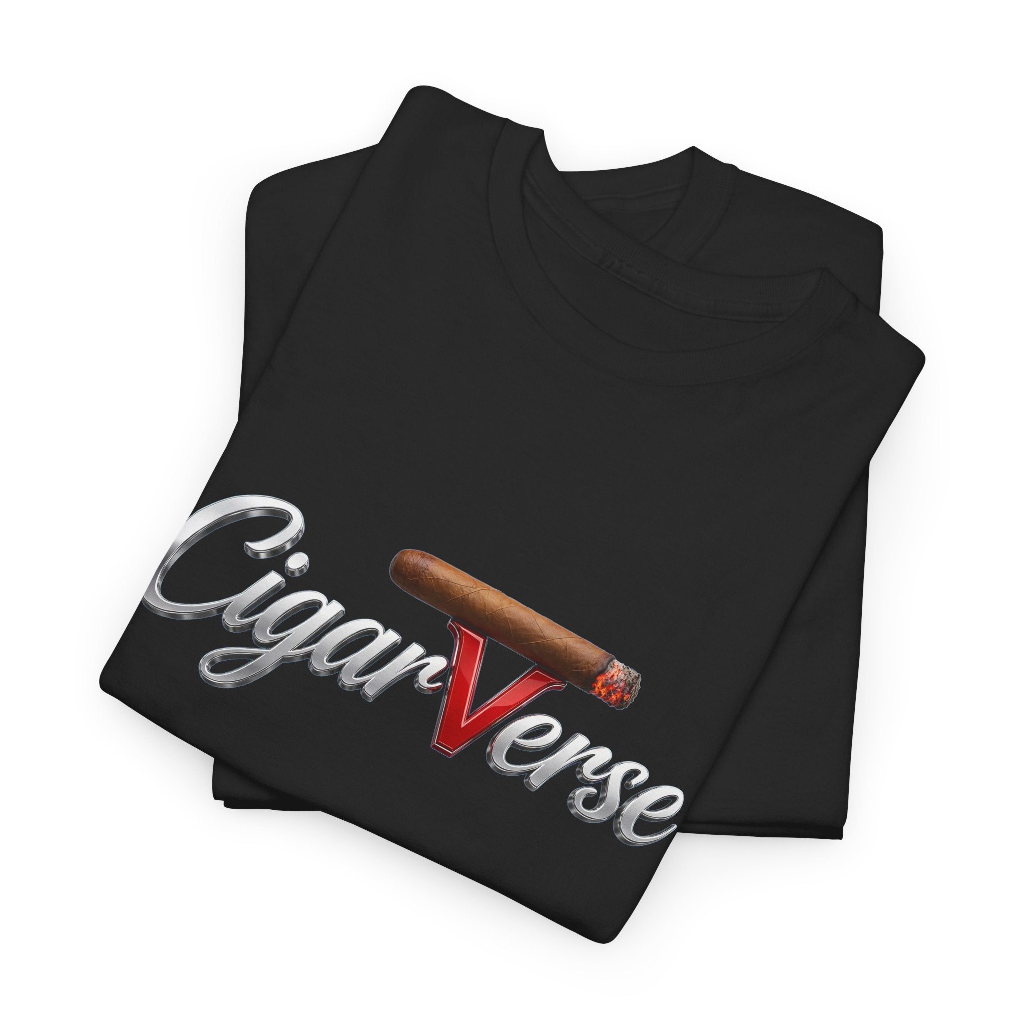 CigarVerse Tee — Retro Cigar Logo Graphic T-Shirt