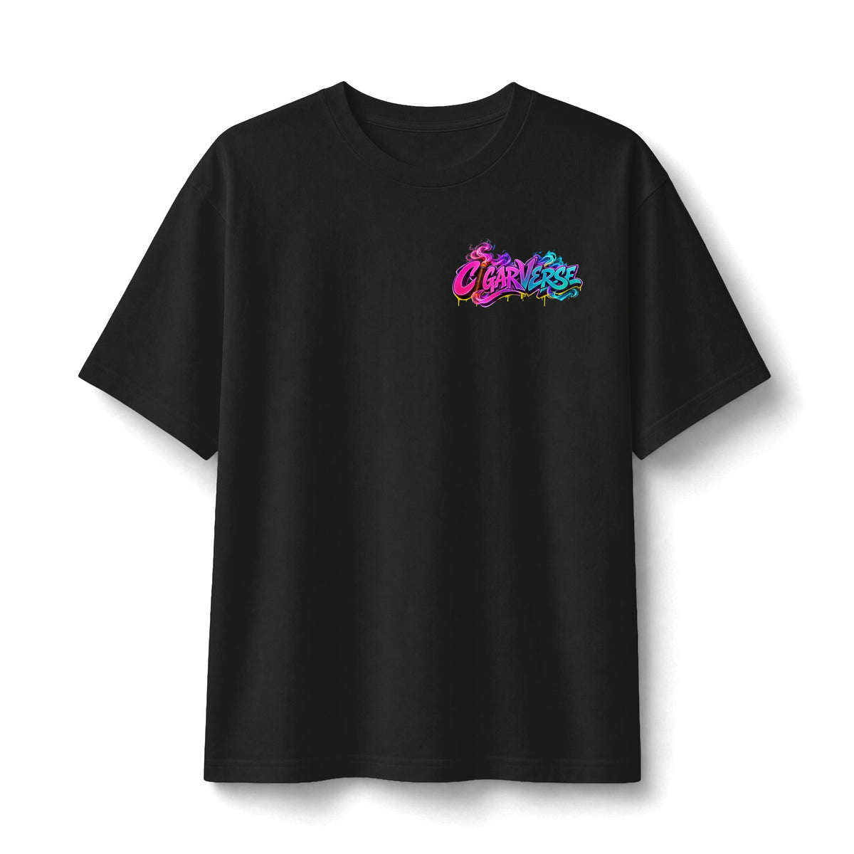 Premium Heavyweight Graffiti 'CIGARVERSE’ Tee — Bold Streetwear Logo T-Shirt