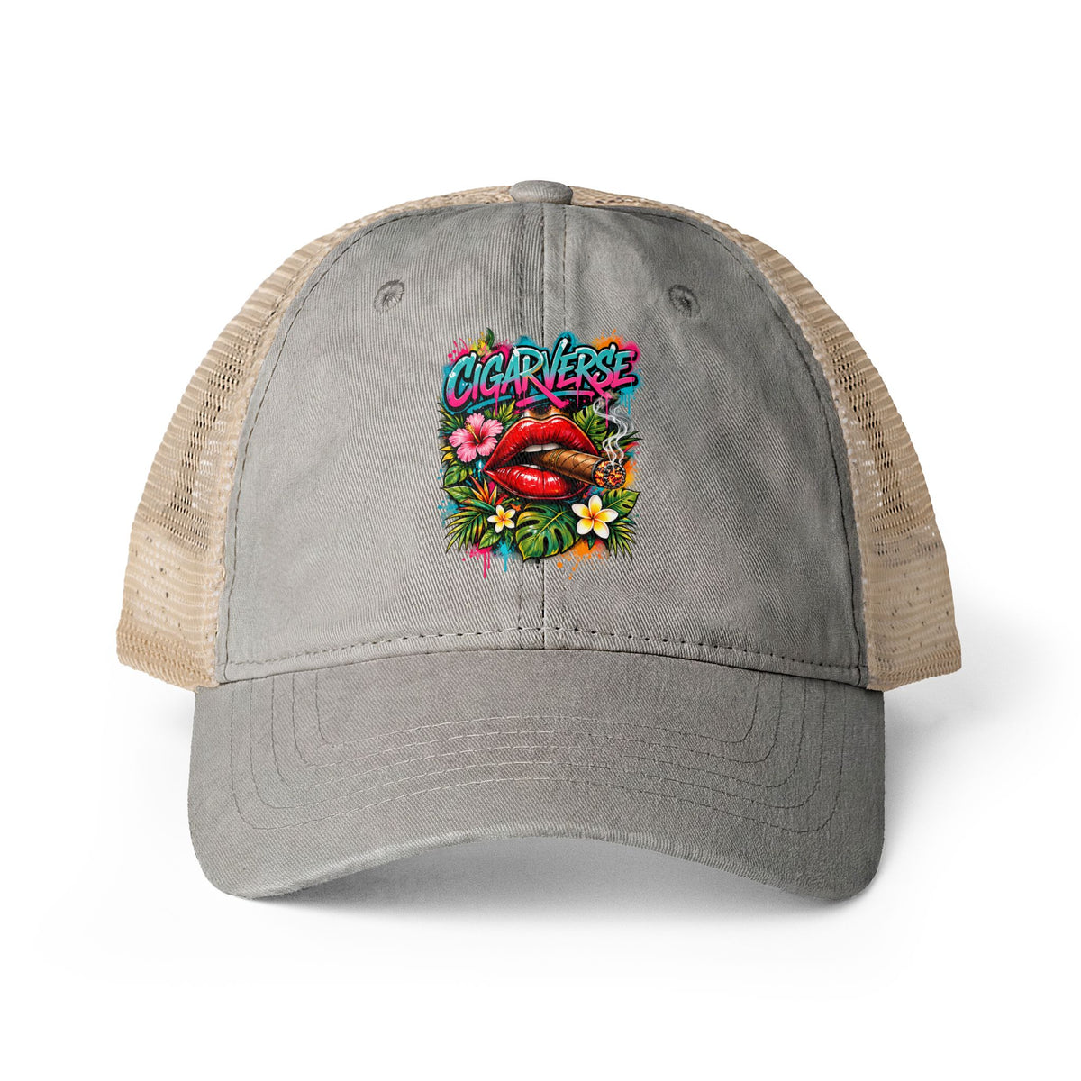 Women's Washed Mesh-Back Cap