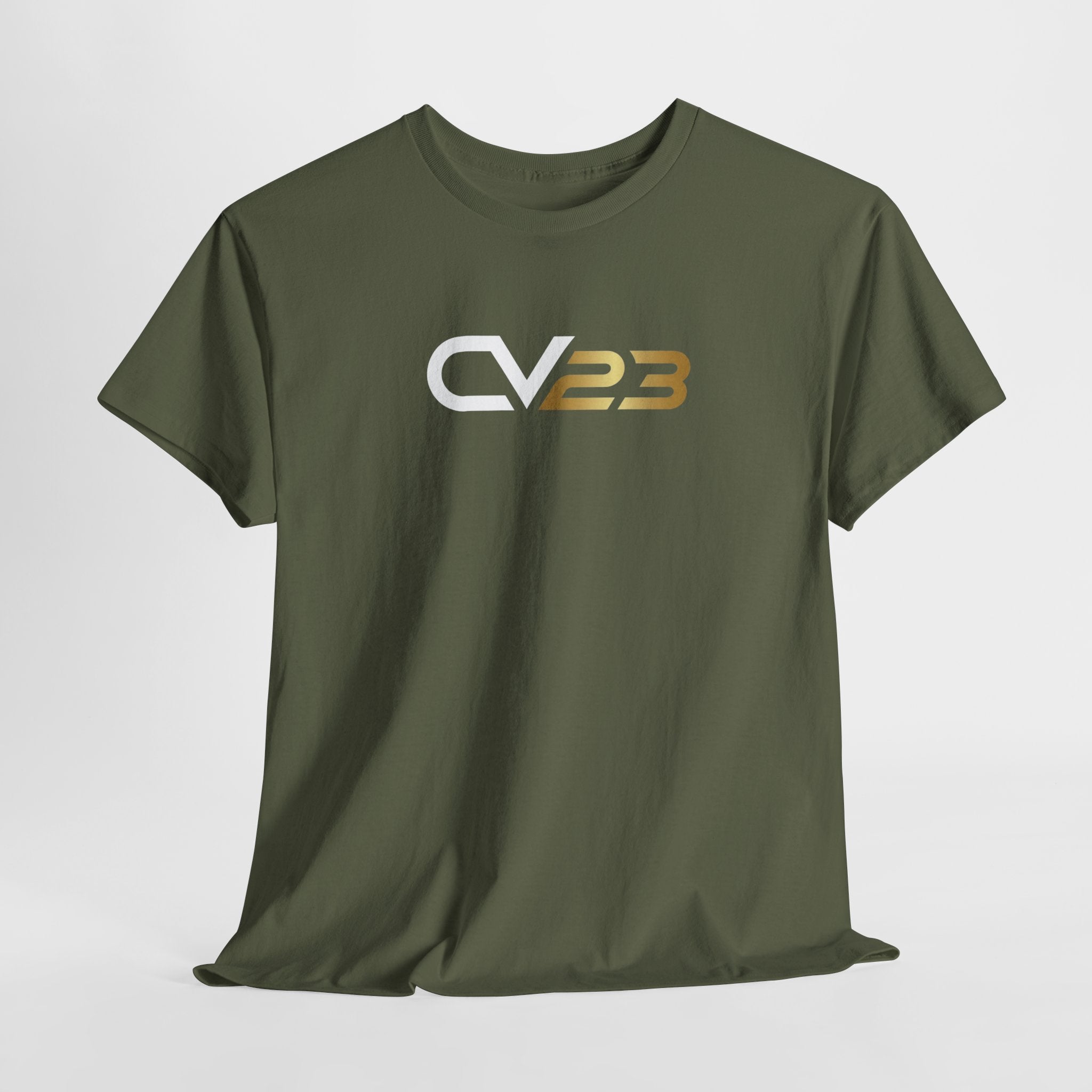 CV23 Logo T-Shirt — Minimalist Black Graphic Tee