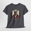 Unisex French Bulldog Crest T‑Shirt — Vintage Collegiate Pup Tee
