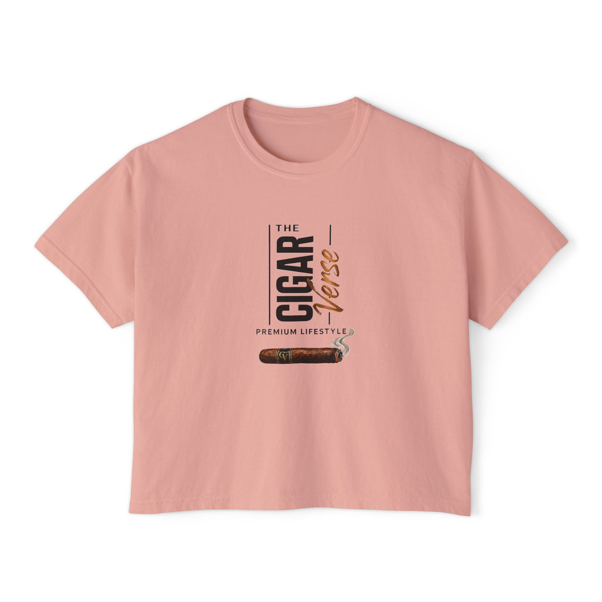 The Cigar Vintage Cigar Graphic Women's Boxy Tee