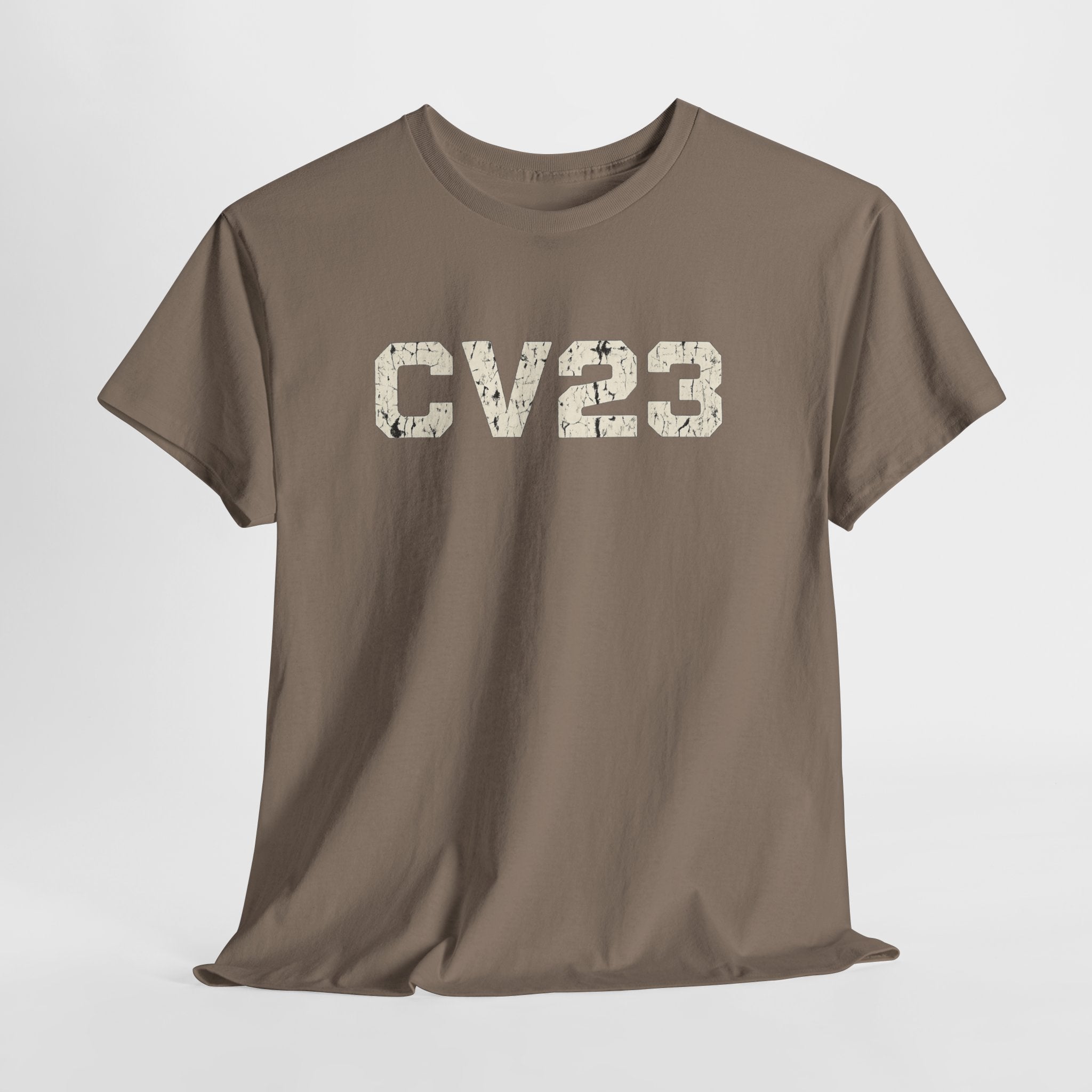 Cream CV23 Logo T-Shirt