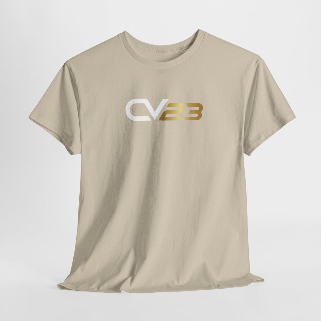 CV23 Logo T-Shirt — Minimalist Black Graphic Tee