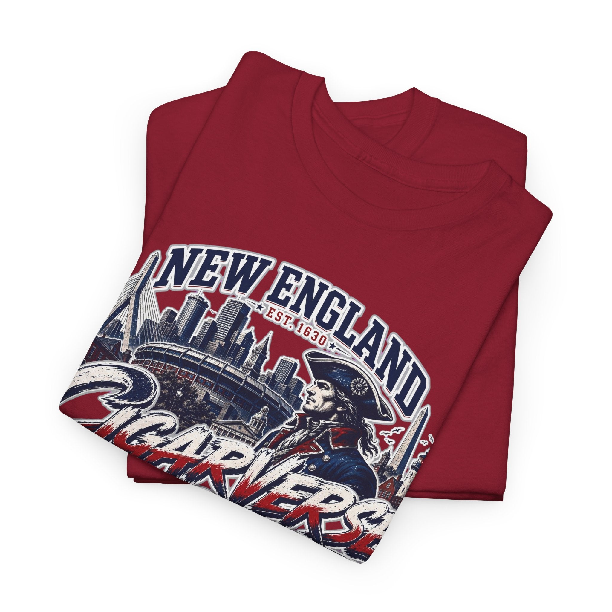 Unisex CIGARVERSE New England T-Shirt — 'NEW ENGLAND CIGARVERSE ' Skyline Graphic Tee