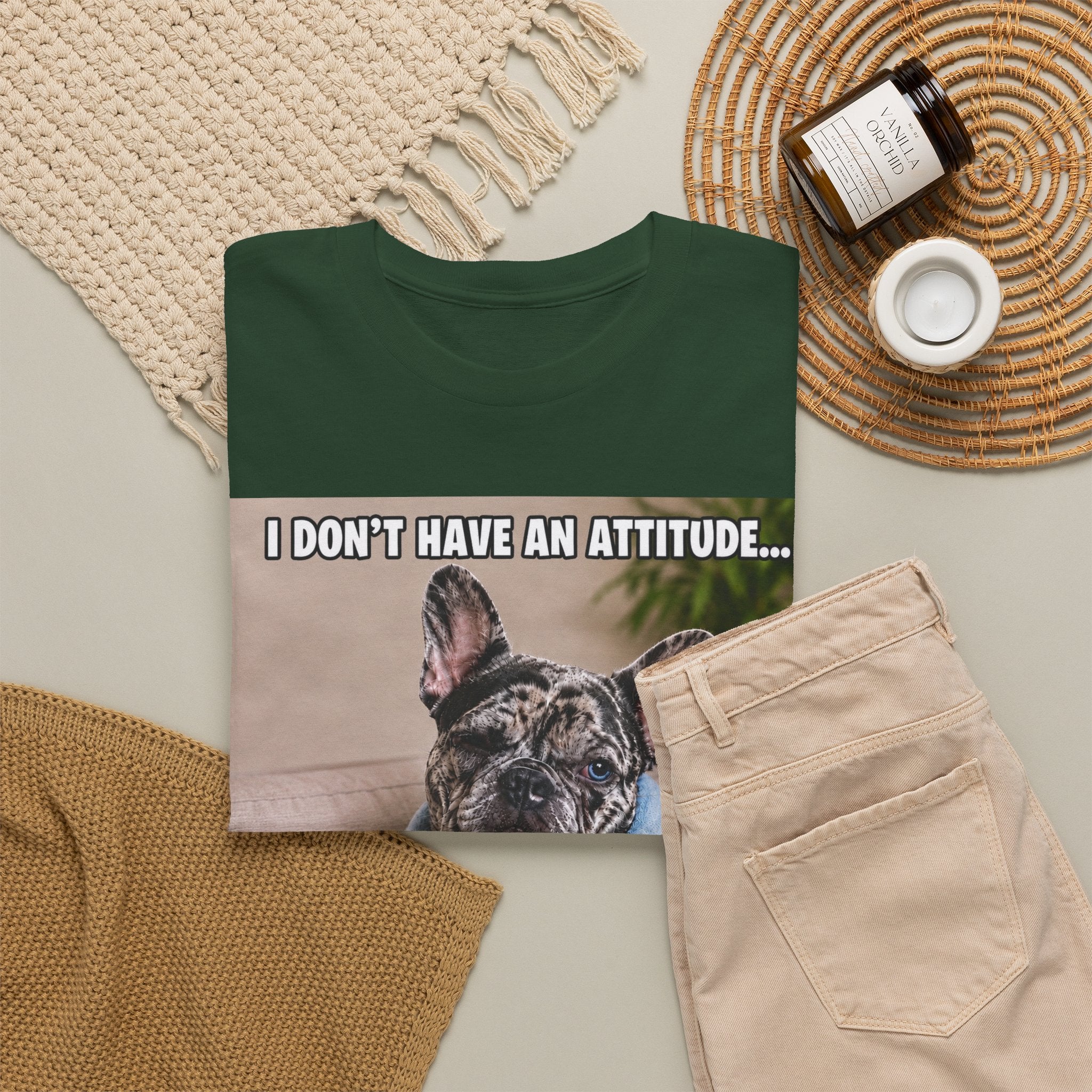 Frenchie Graphic Tee — Cute French Bulldog Design