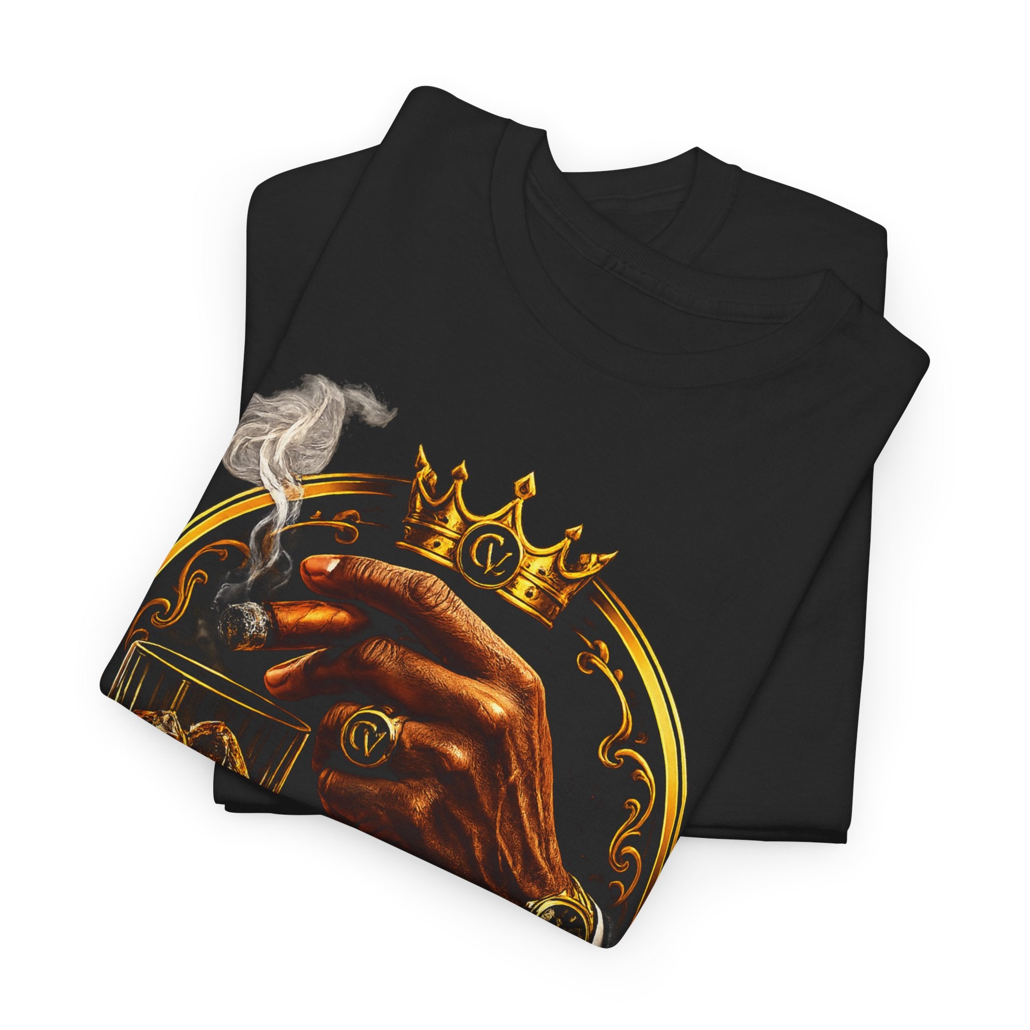 Unisex Cigarverse Graphic Tee — Retro Smoking Crown Design