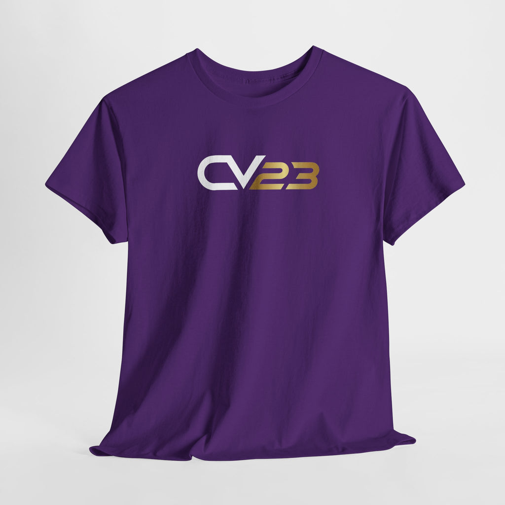 CV23 Logo T-Shirt — Minimalist Black Graphic Tee