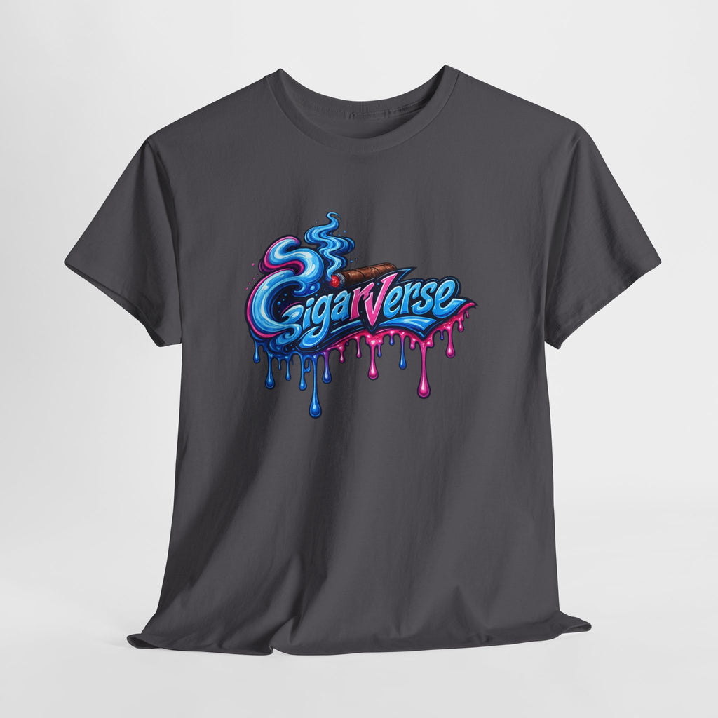 Cigarverse Drip Logo Tee — Retro Vaporwave Graphic T-Shirt