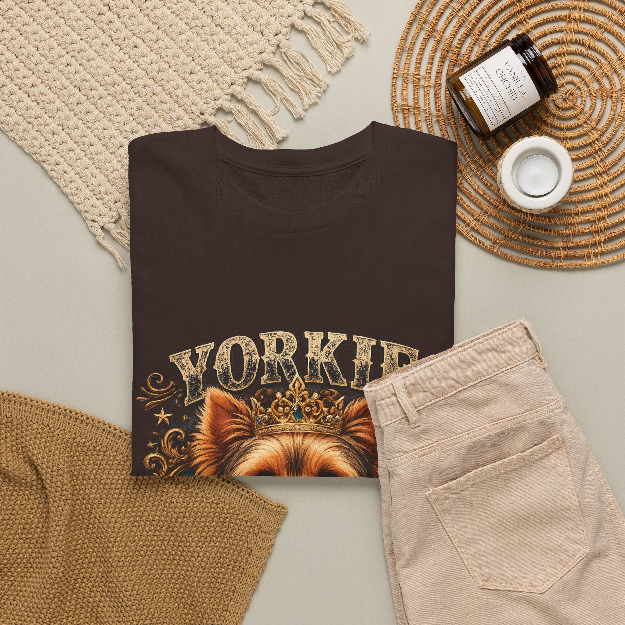 Yorkie Mom T-Shirt — Cute Yorkshire Terrier Mom Tee, Dog Lover Gift