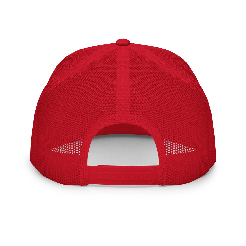 Retro Sunset Trucker Cap — 'Cesarverse' Neon Beach Patch