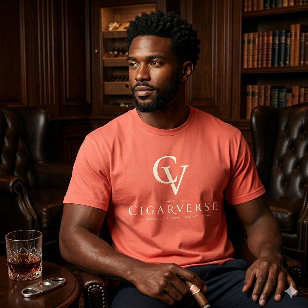 Premium Heavyweight “Cream Logo” Cigarverse T-Shirt