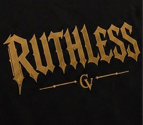 Ultra Premium Heavyweight CIGARVERSE “Ruthless” Gold Logo T-Shirt