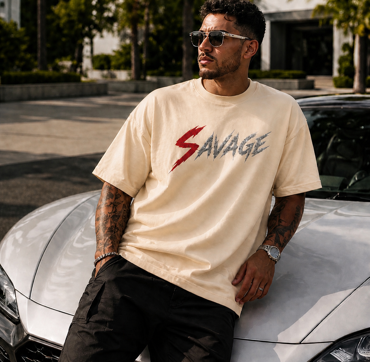 “ULTRA” PREMIUM HEAVYWEIGHT CIGARVERSE SAVAGE Heavyweight Tee — Premium Garment
