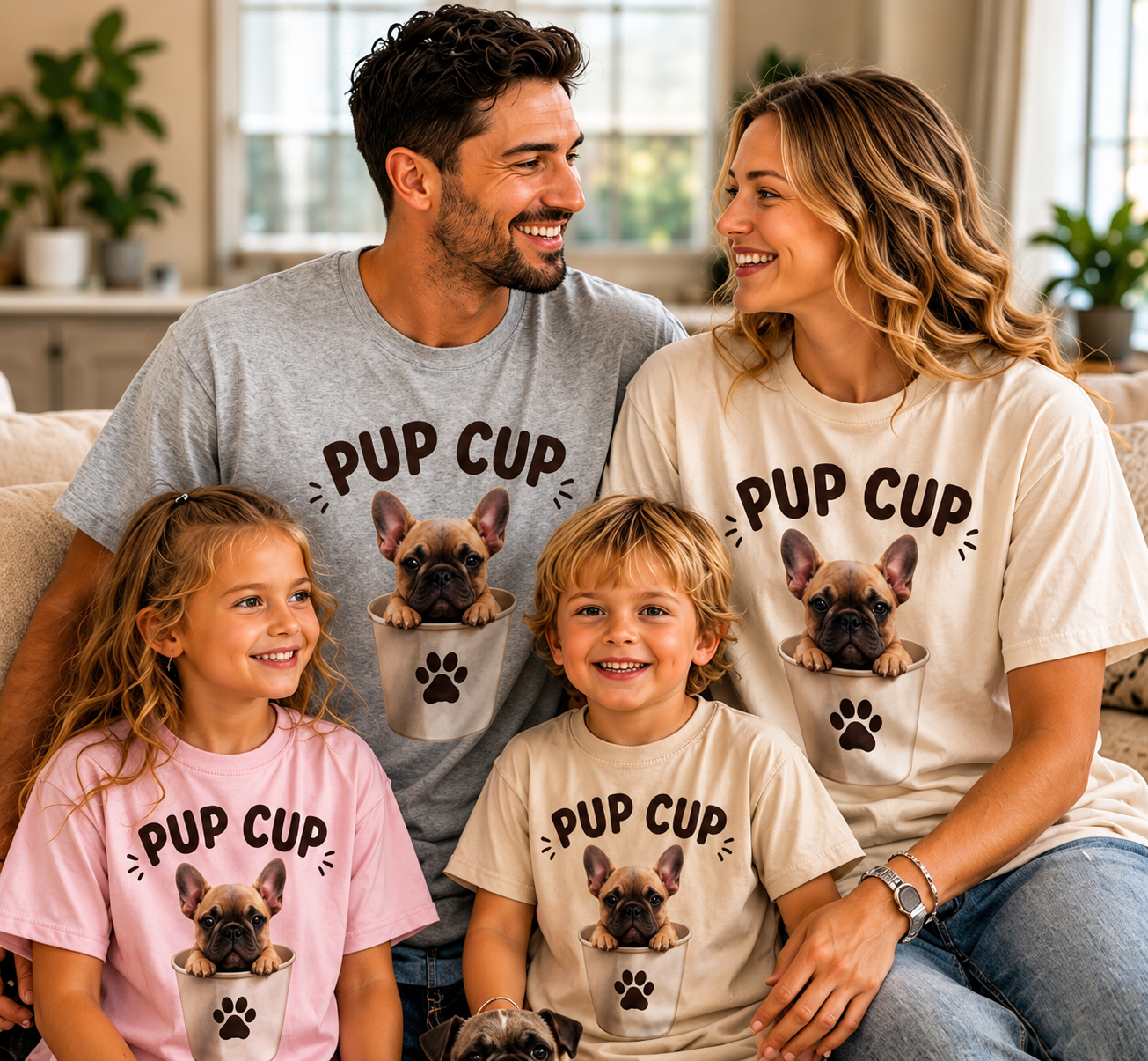 Pup Cup T‑Shirt — Cute French Bulldog Puppy Tee