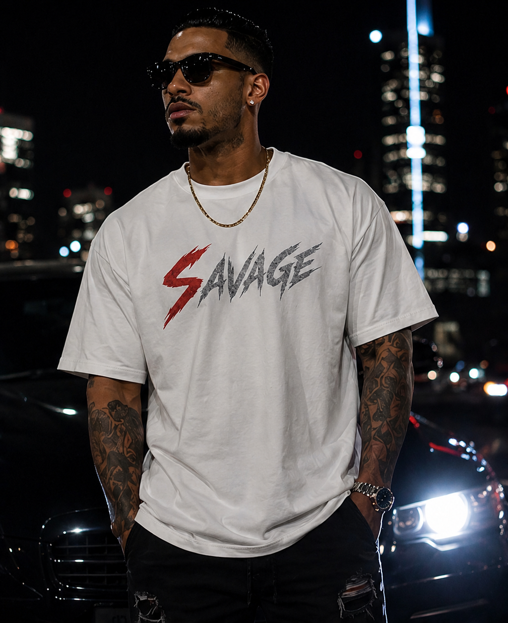 “ULTRA” PREMIUM HEAVYWEIGHT CIGARVERSE SAVAGE Heavyweight Tee — Premium Garment
