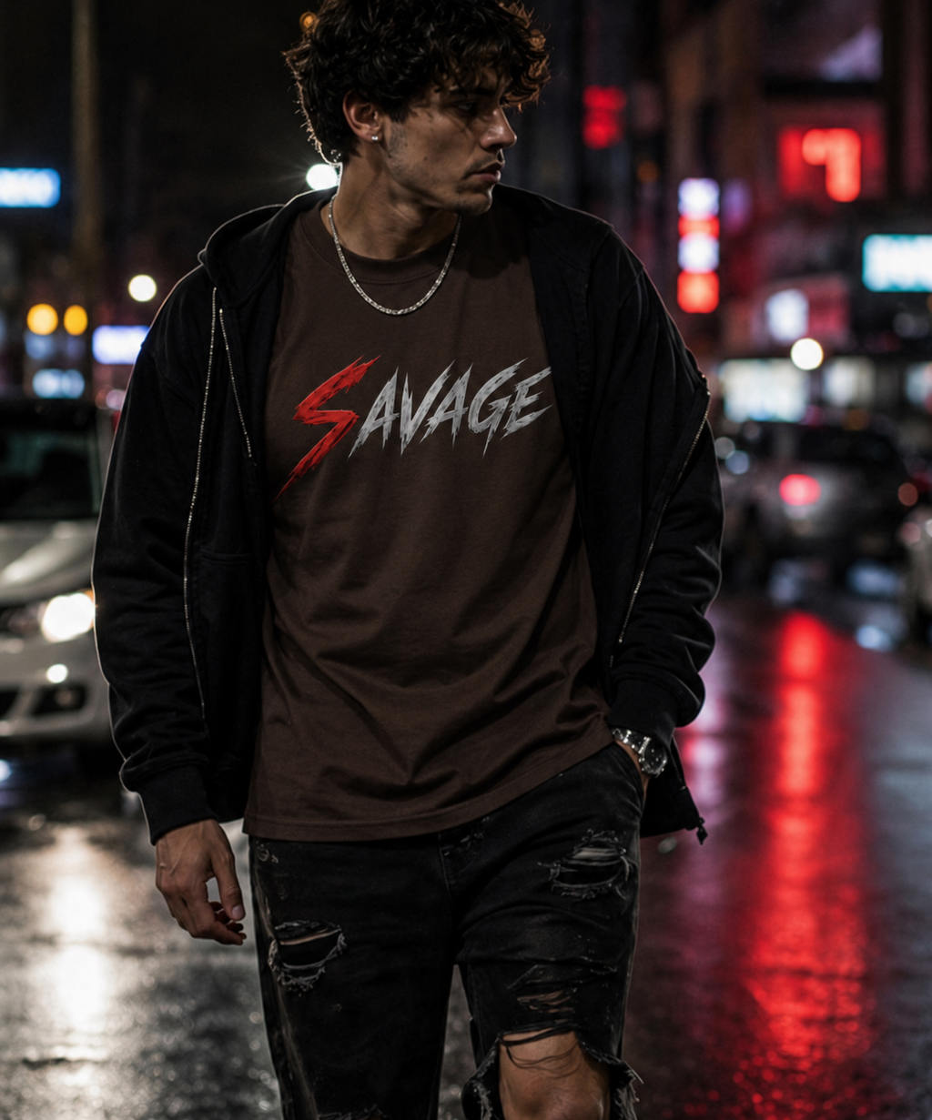 “ULTRA” PREMIUM HEAVYWEIGHT CIGARVERSE SAVAGE Heavyweight Tee — Premium Garment