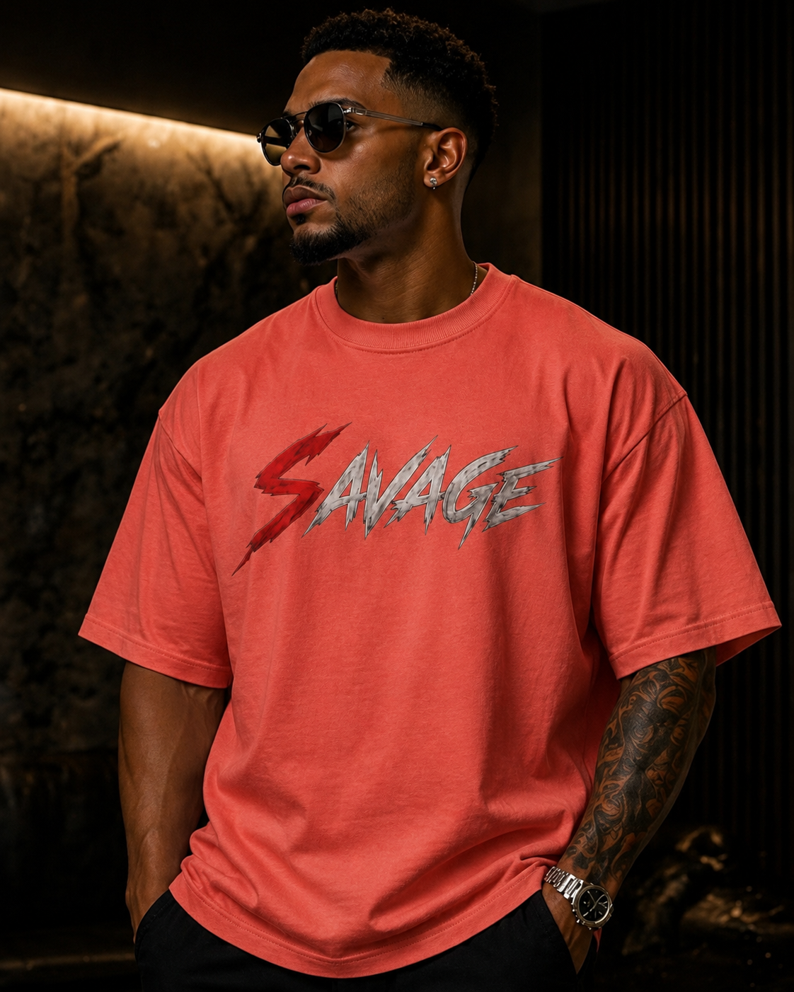 “ULTRA” PREMIUM HEAVYWEIGHT CIGARVERSE SAVAGE Heavyweight Tee — Premium Garment
