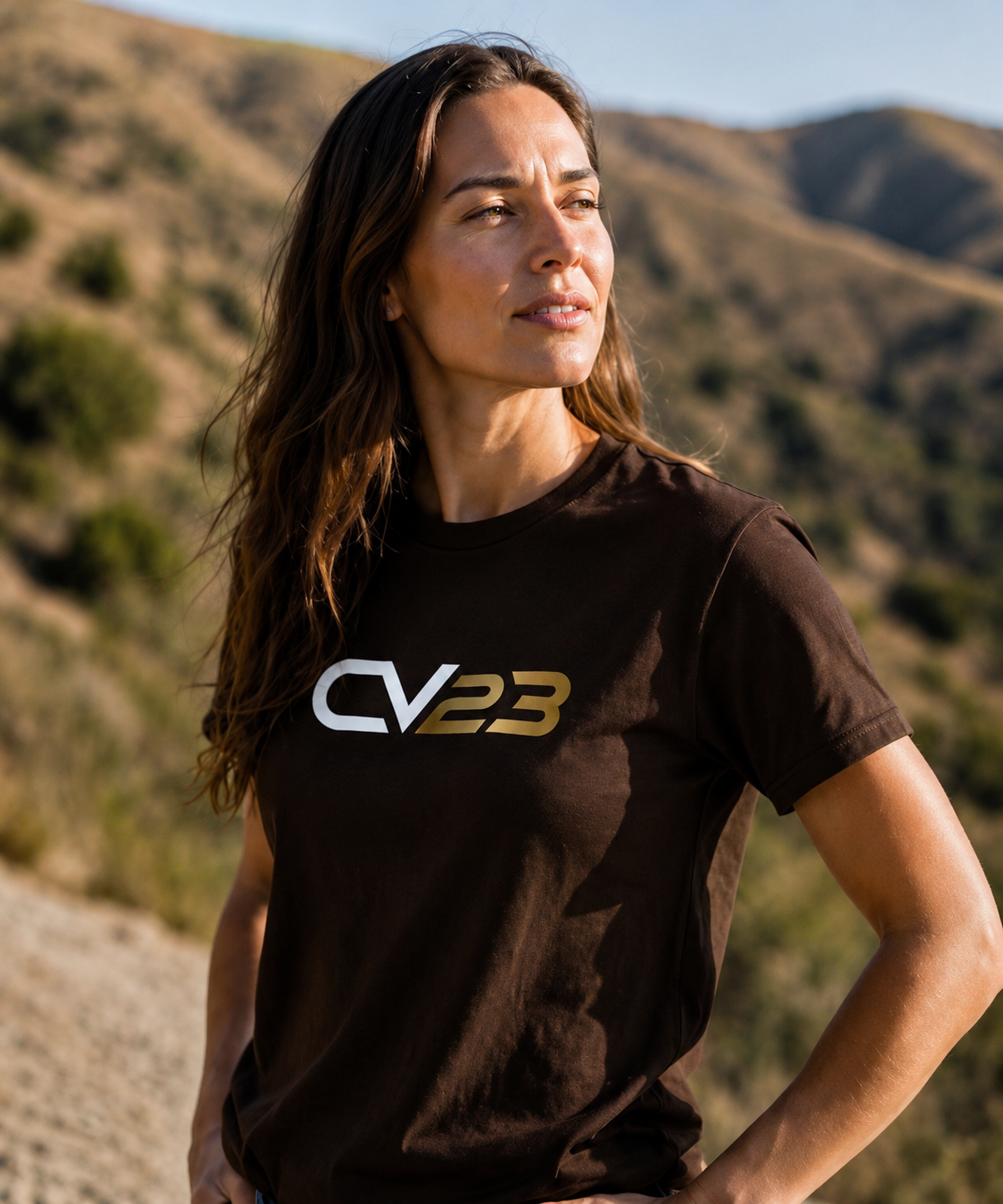 CV23 Logo T-Shirt — Minimalist Black Graphic Tee