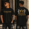 ULTRA PREMIUM HEAVYWEIGHT CigarVerse Graphic T-Shirt — Bold Gold Logo Smoking-Inspired Tee