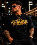 ULTRA PREMIUM HEAVYWEIGHT Graffiti Halo T-Shirt — 'CIGNVERSE' Street Art Graphic Tee