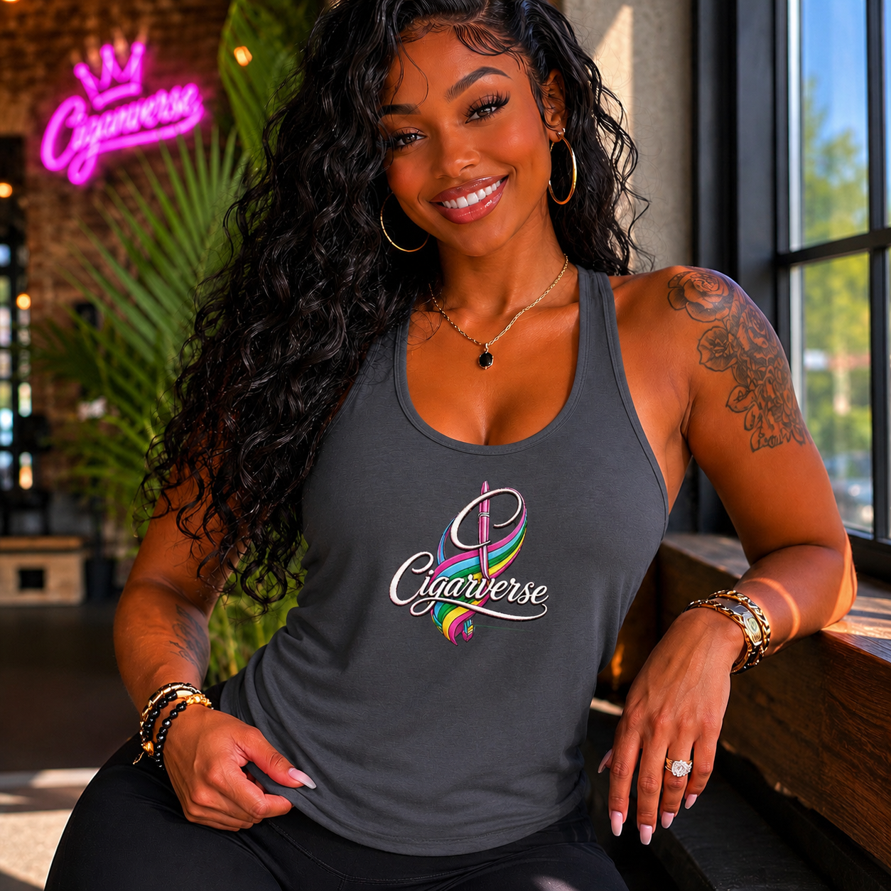 CIGARVERSE Women's Ideal Racerback Tank