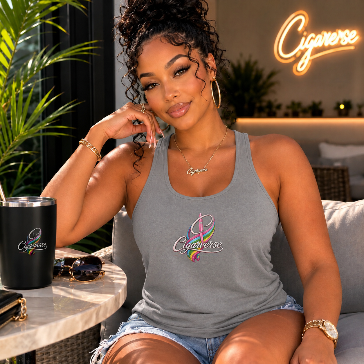 CIGARVERSE Women's Ideal Racerback Tank