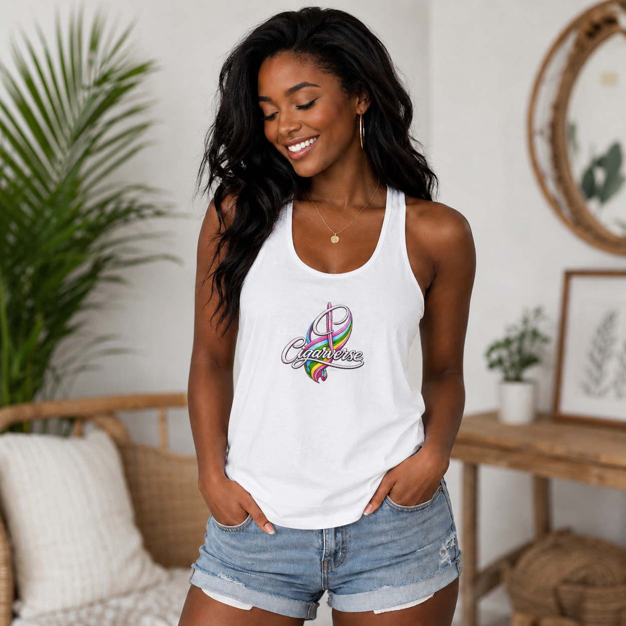 CIGARVERSE Women's Ideal Racerback Tank