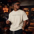 Black Logo Premium Max Heavyweight Cigarverse Graphic T-Shirt — Minimal Logo Tee