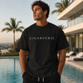 Cream Logo Premium Max Heavyweight CIGARVERSE Graphic T-Shirt
