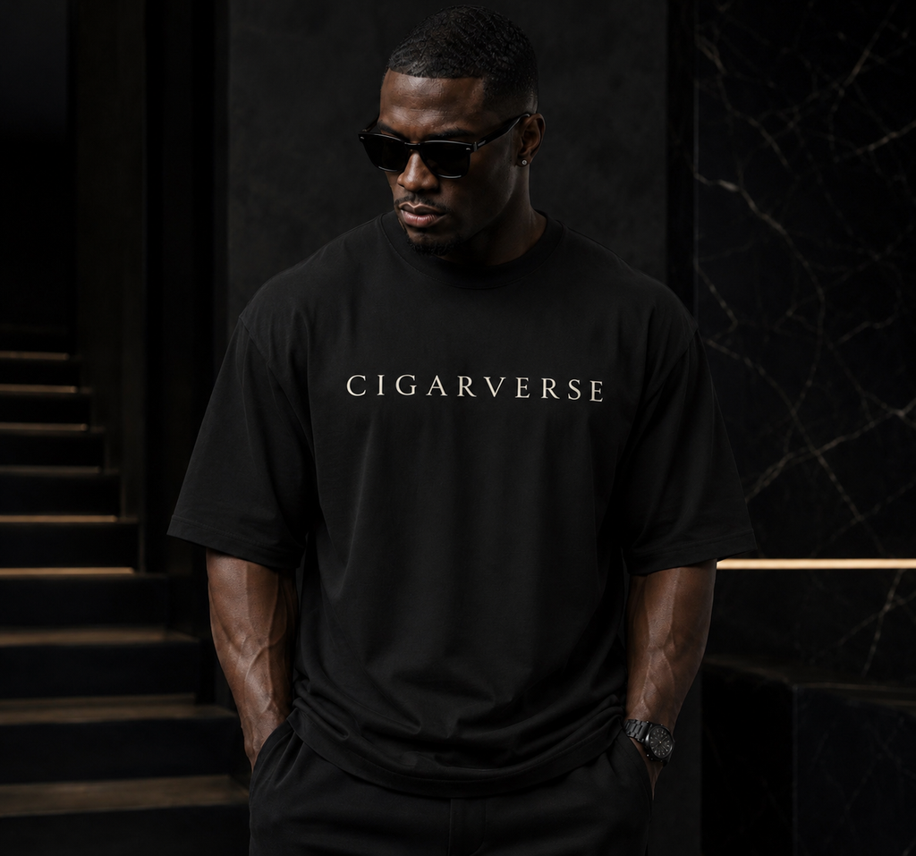 Cream Logo Premium Max Heavyweight CIGARVERSE Graphic T-Shirt