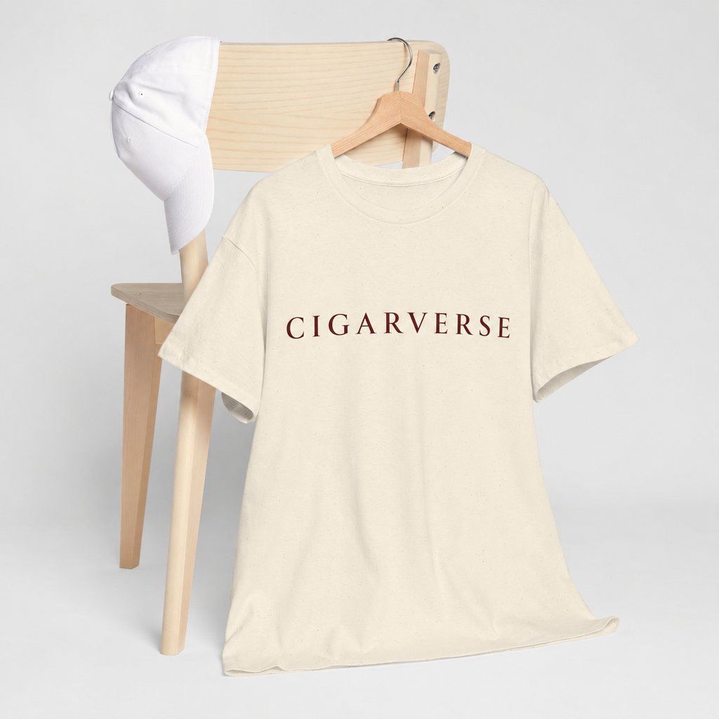 Cigarverse Burgundy Logo Vintage Logo Tee