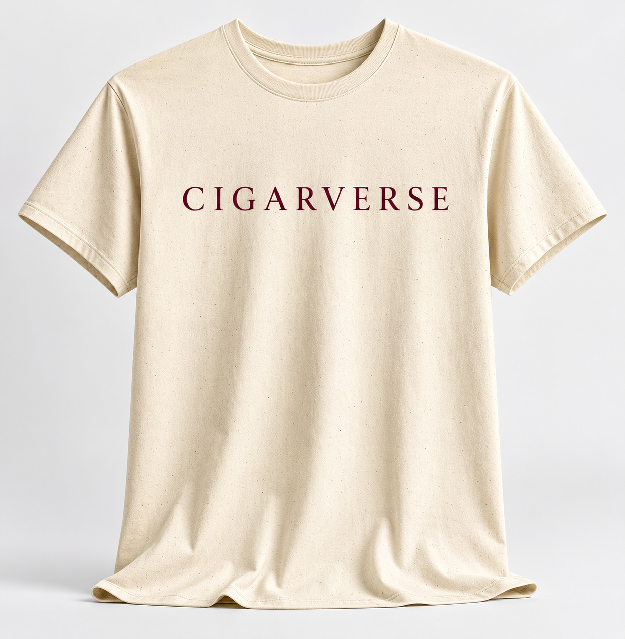Cigarverse Burgundy Logo Vintage Logo Tee