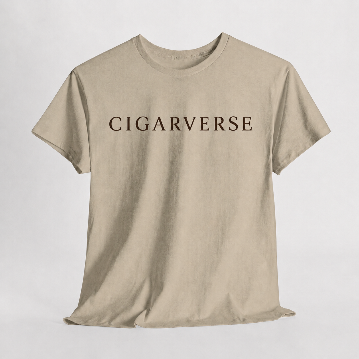 Cigarverse Chocolate Logo T‑Shirt — Minimalist Retro Cigar Brand Tee