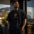 Gold V Monogram Premium Max Heavyweight T‑Shirt