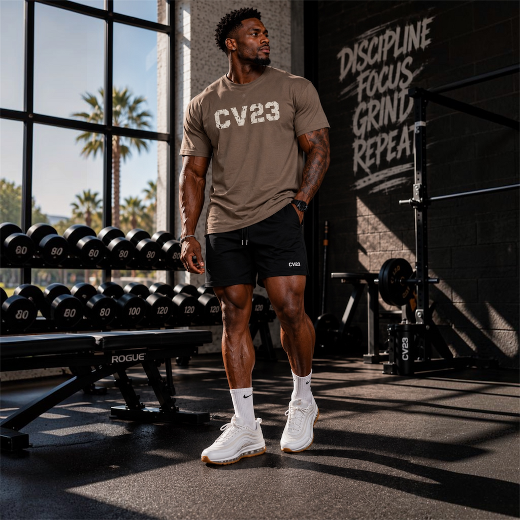 Cream CV23 Logo T-Shirt