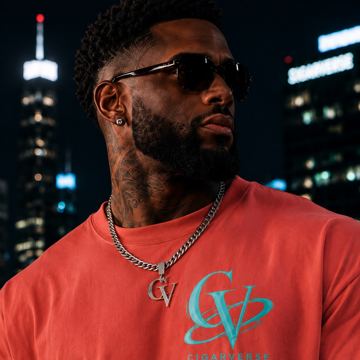 Premium Max Heavyweight Cigaverse Logo Garment-Dyed T-Shirt