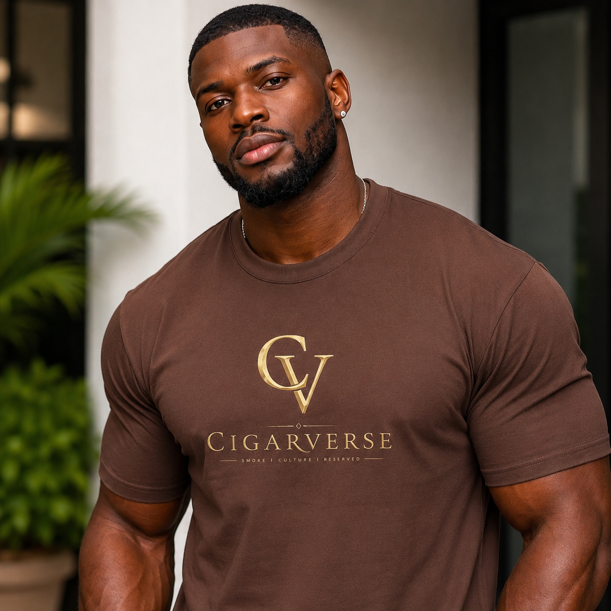 ULTRA PREMIUM HEAVYWEIGHT “Gold Logo” - Cigarverse T-Shirt