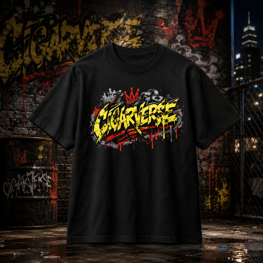 Graffiti Crown Premium Max Heavyweight T-Shirt — Bold Urban Streetwear