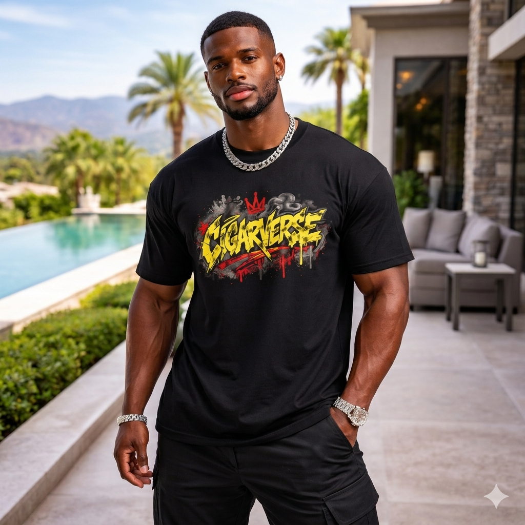 Graffiti Crown Premium Max Heavyweight T-Shirt — Bold Urban Streetwear