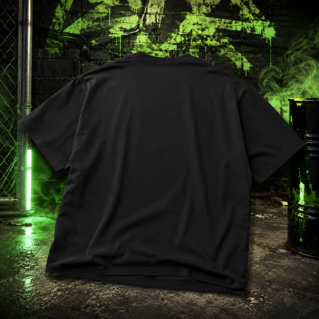 Neon Green Logo Premium Max Heavyweight Cigarverse Graffiti Tee