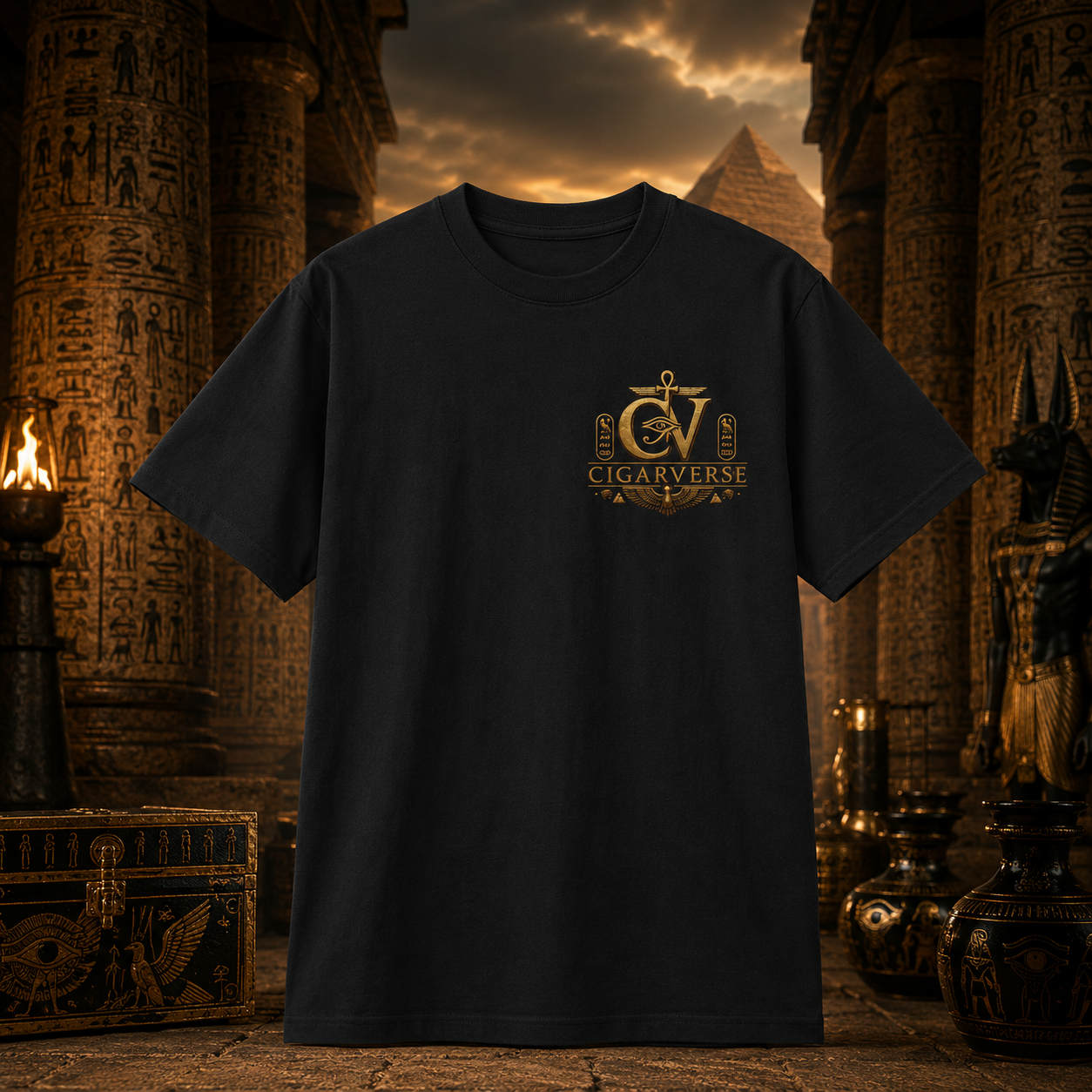 Oversized Premium Max Heavyweight Cigarverse Logo T‑Shirt