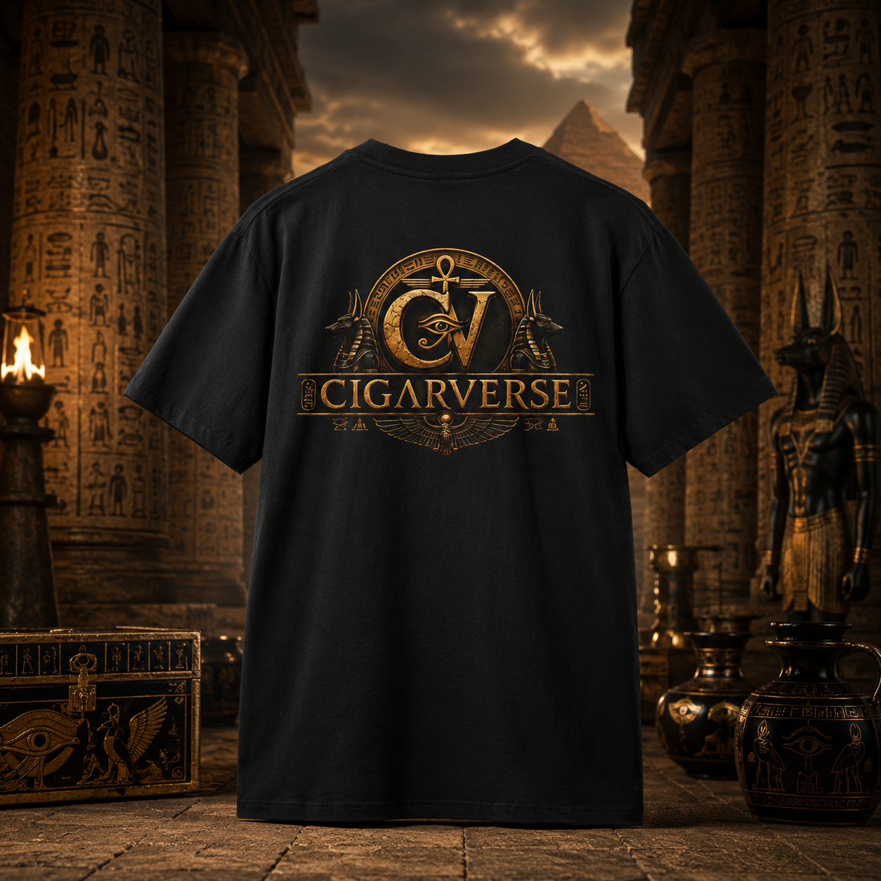 Oversized Premium Max Heavyweight Cigarverse Logo T‑Shirt