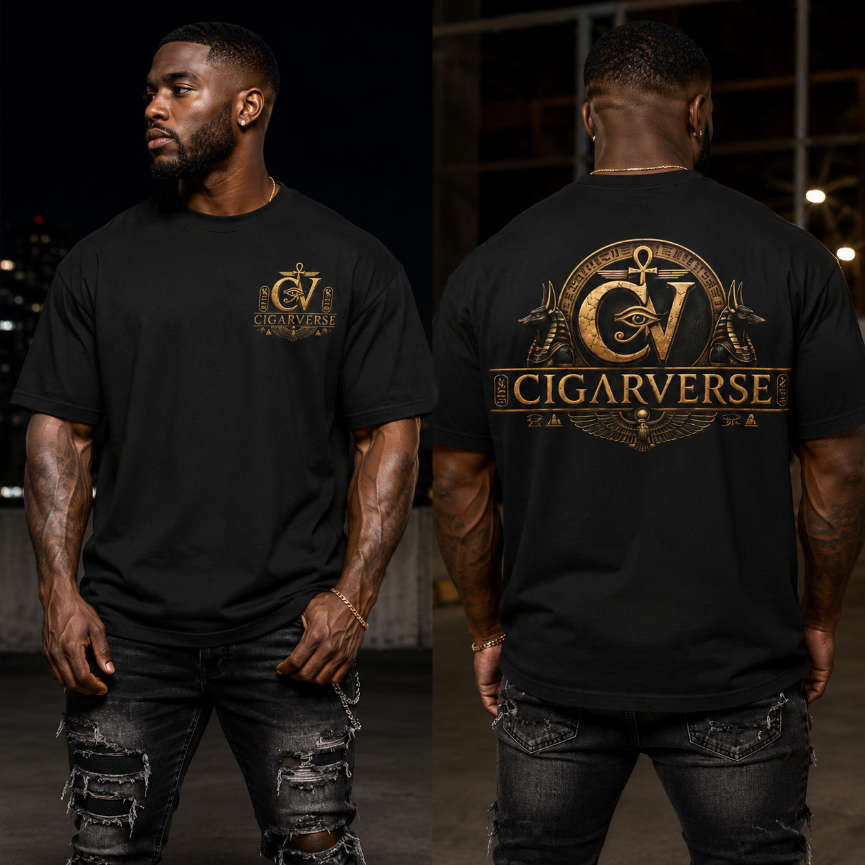 Oversized Premium Max Heavyweight Cigarverse Logo T‑Shirt