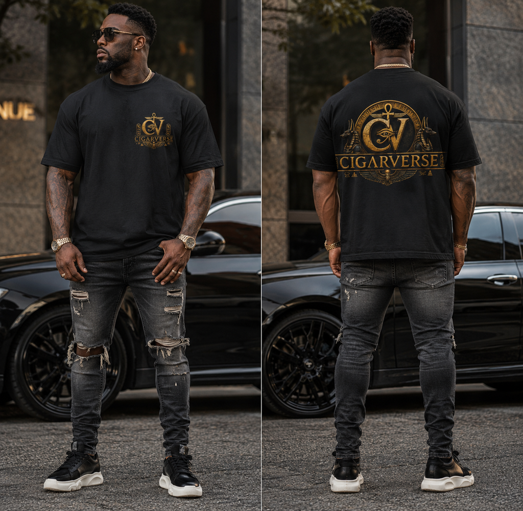 Oversized Premium Max Heavyweight Cigarverse Logo T‑Shirt