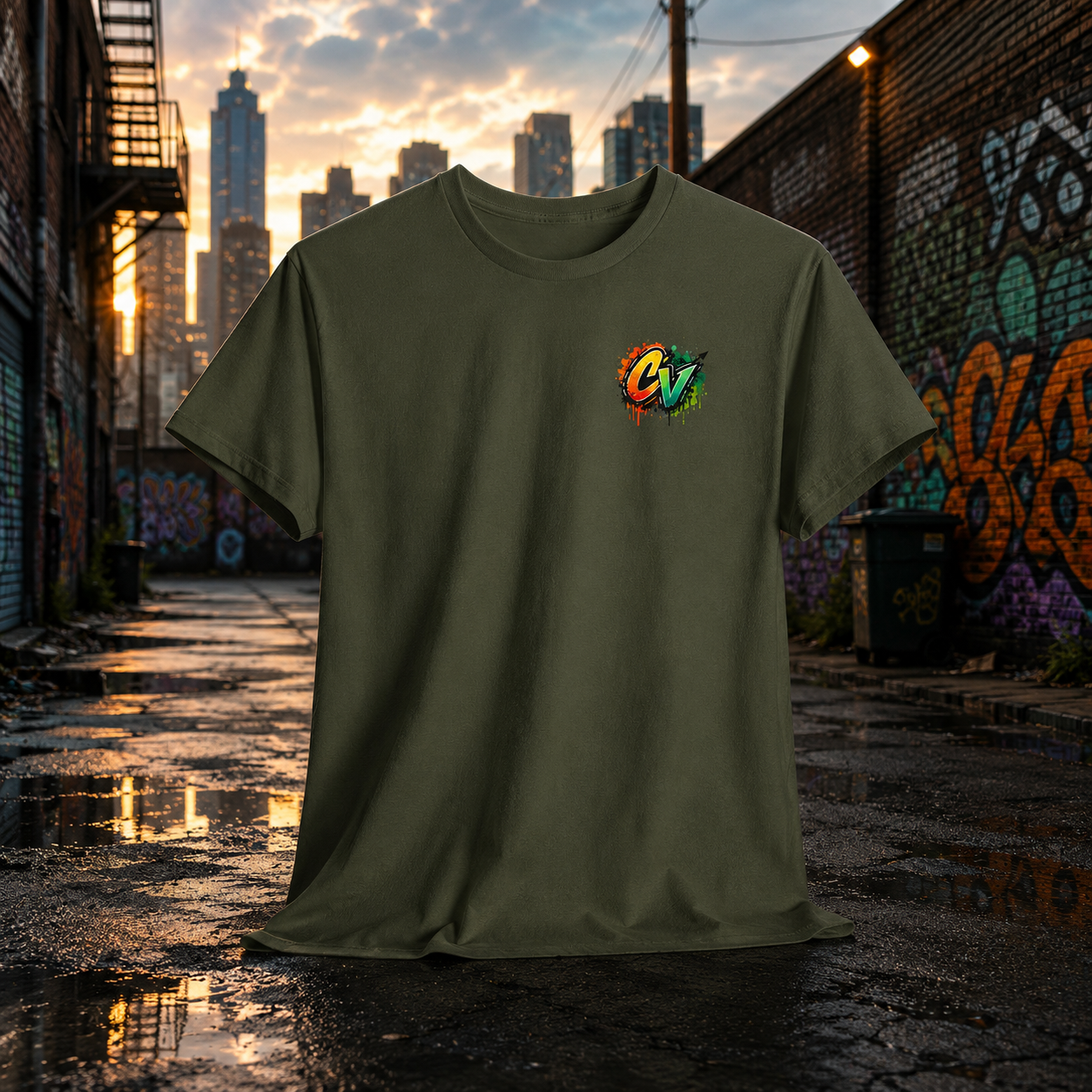 CigarVerse Graffiti Logo Tee
