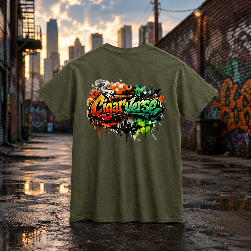 CigarVerse Graffiti Logo Tee