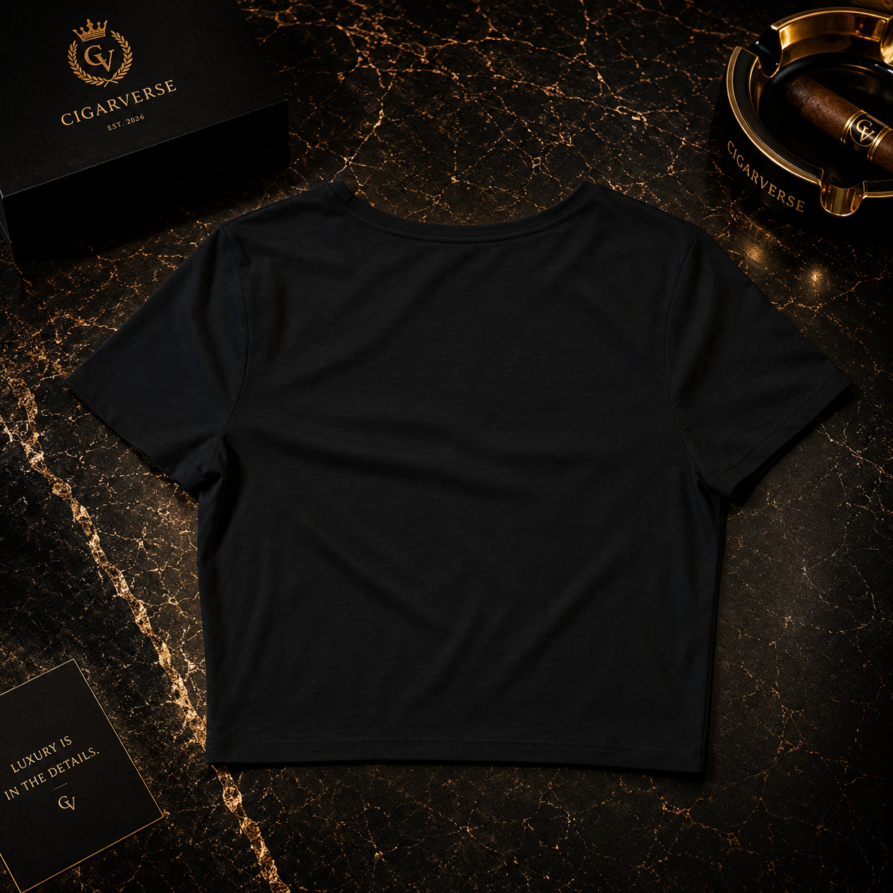 Ruthless Gold Foil Crop Tee — Bold Graphic Women’s Crop Top