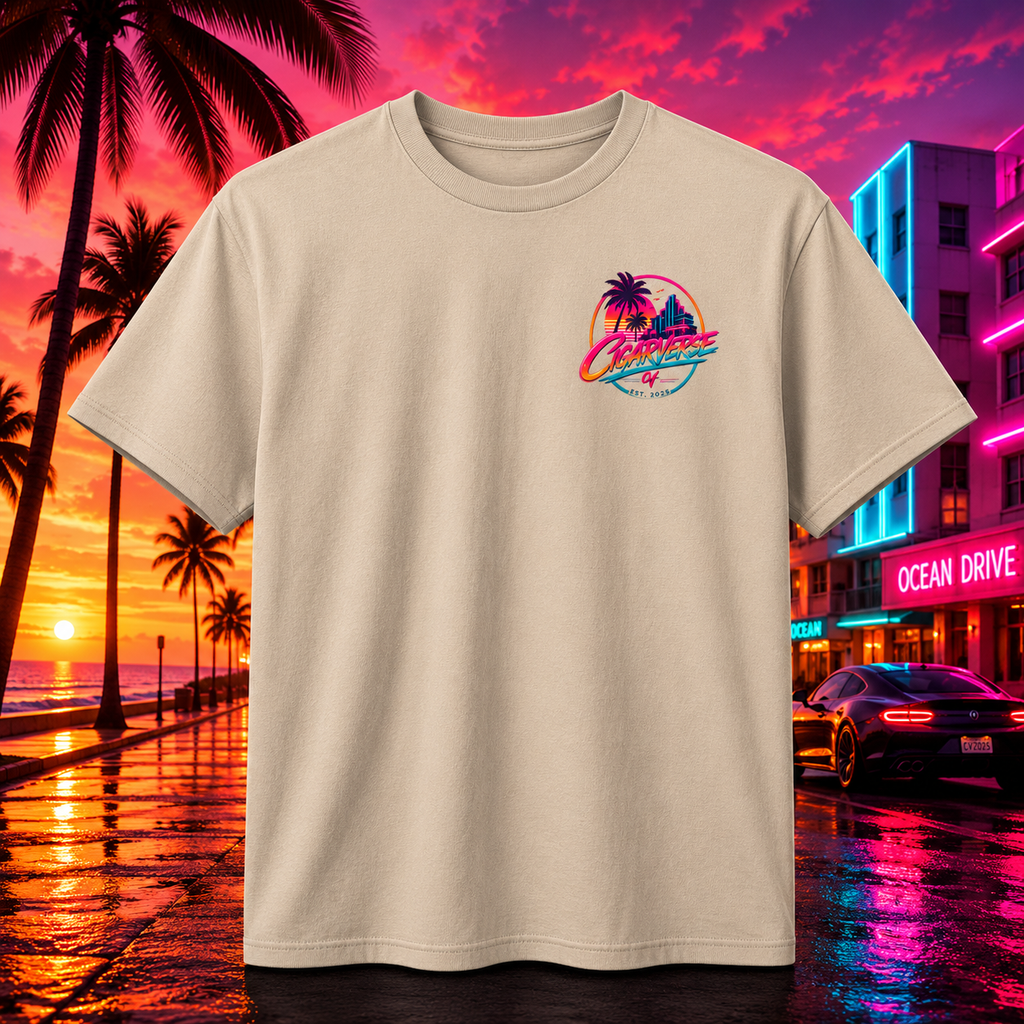 CIGARVERSE Unisex Retro Sunset T-Shirt