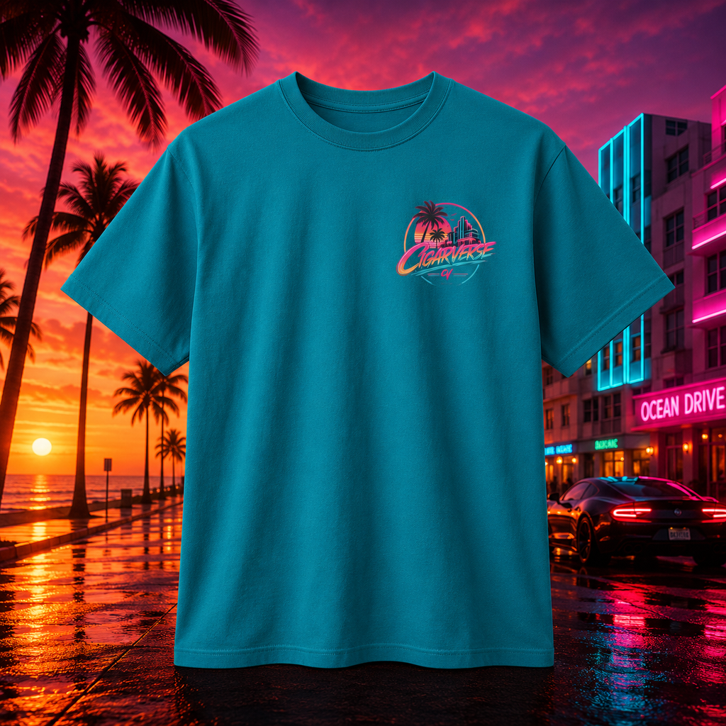 CIGARVERSE Unisex Retro Sunset T-Shirt